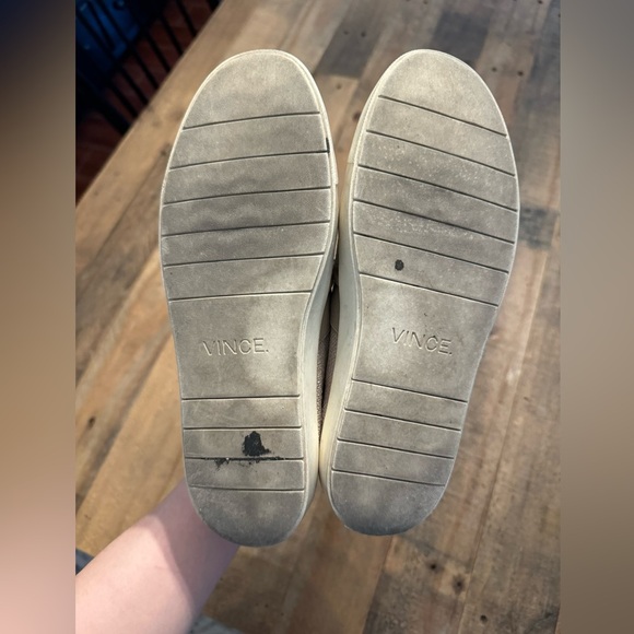 VINCE Preston Natural Linen Slip-On Sneakers - Picture 4 of 4